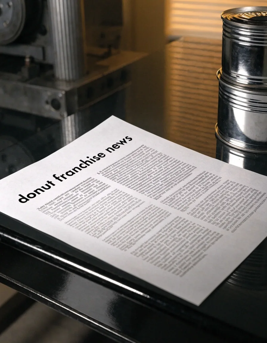 A plain printed sheet resting on a café table in soft noon light